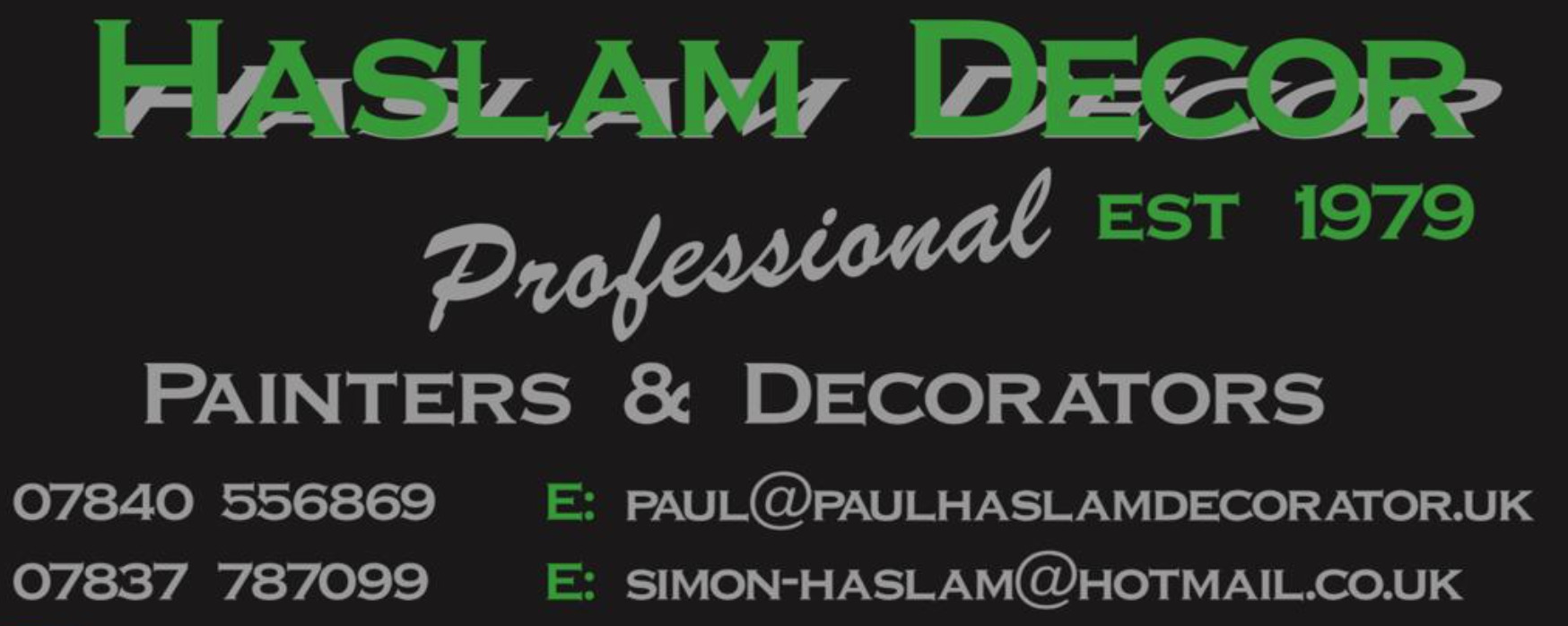 Paul  Haslam Decorator